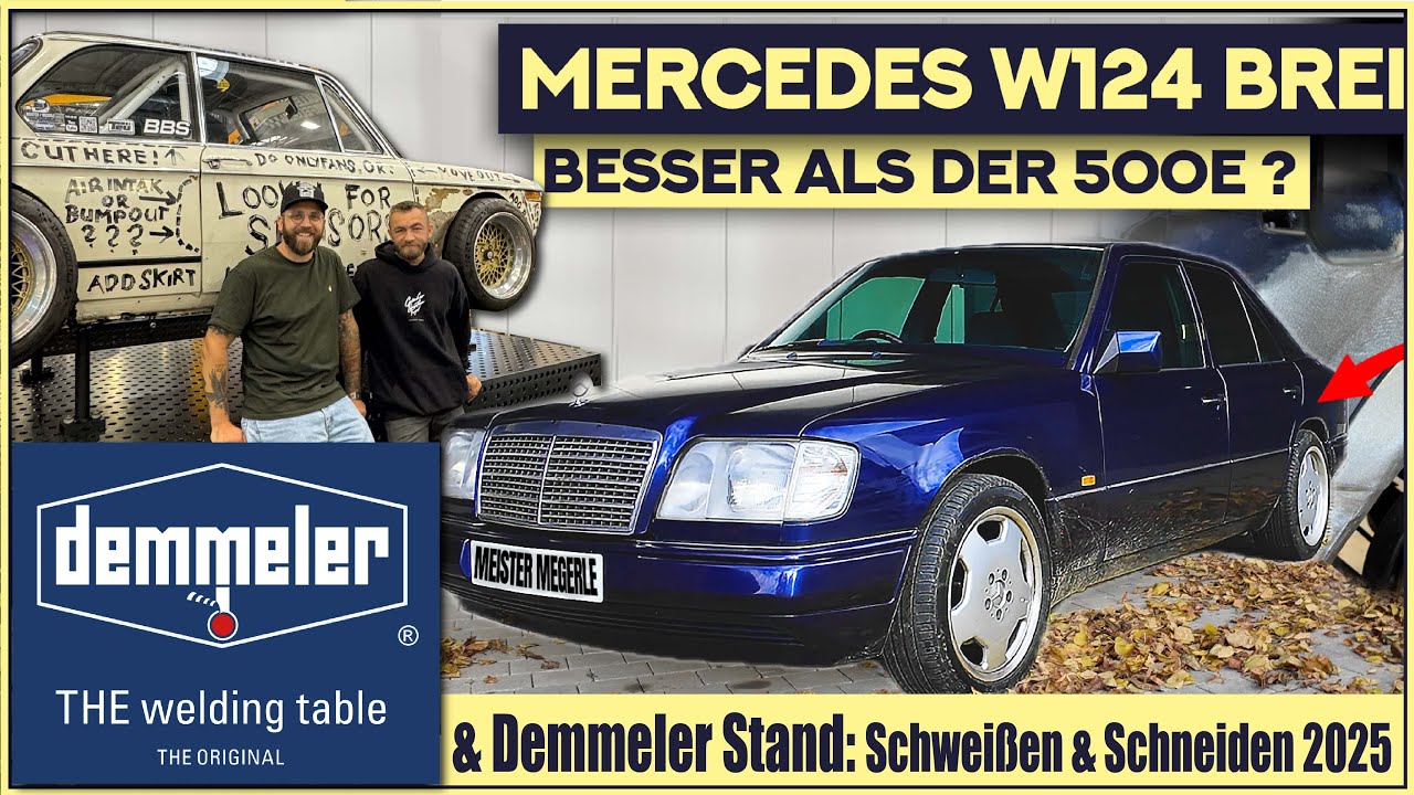 Mercedes W124 wird BREITER als ein 500E! 🤯 Custom Radlauf-Umbau aus London!