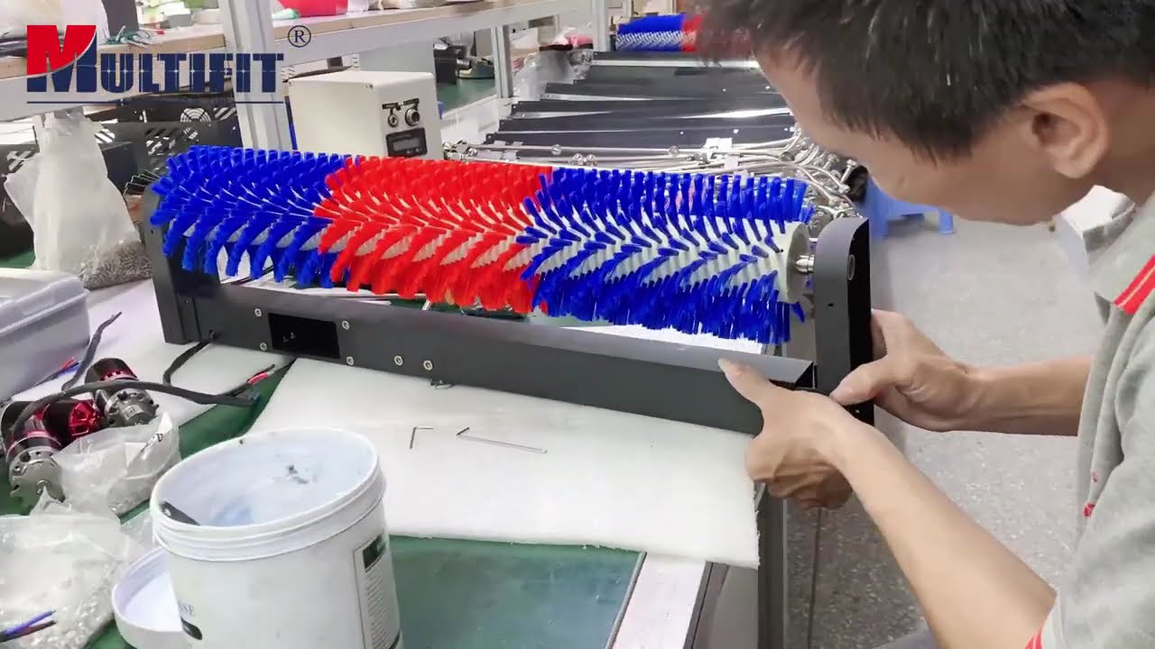 MULTIFIT MULR-D  Solar Cleaning Roller brush packing and loading