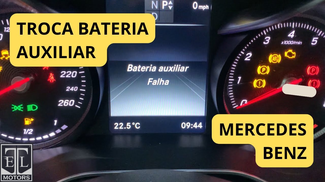 FALHA BATERIA AUXILIAR MERCEDES BENZ