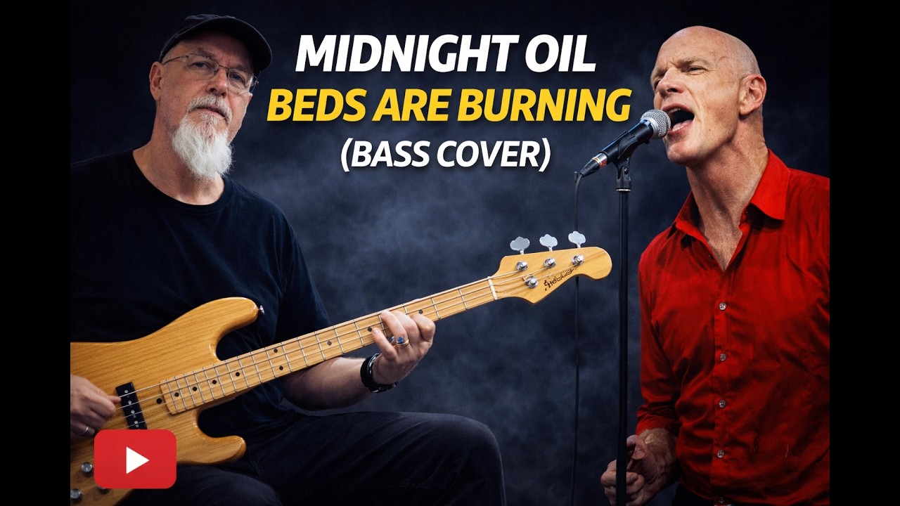 Midnight Oil - Beds Are Burning ( BASS COVER)