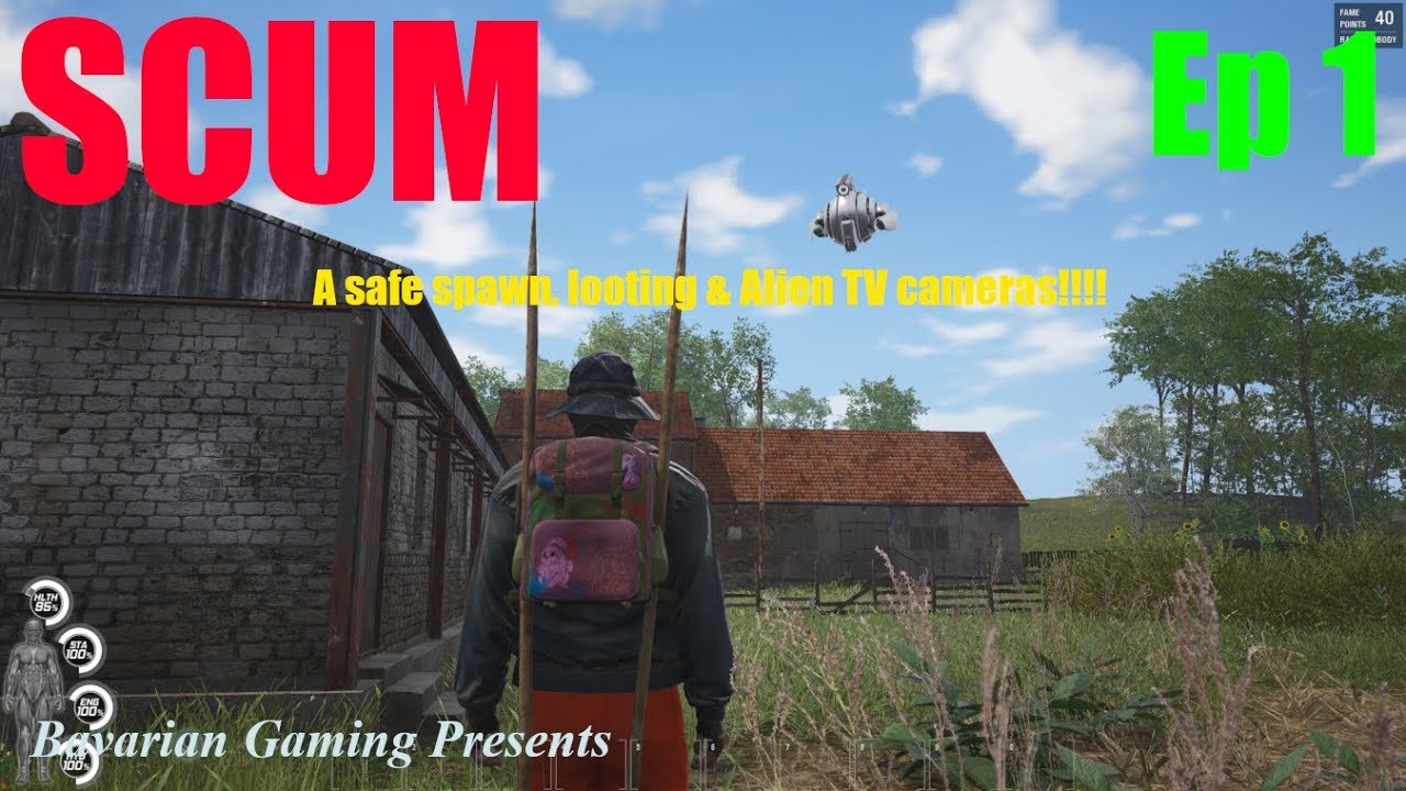 SCUM - Ep 1 - NEW SERIES start and tutorial HEADING TO THE COUNTRY