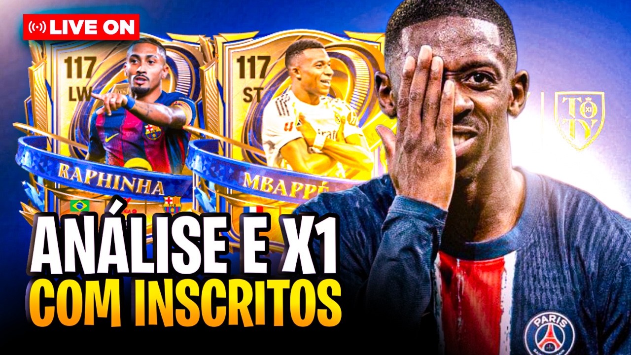 🔴 UTOTY!!! AO VIVO!!🔥TESTANDO DEMBELE UTOTY!! | X1 E ANALISE🔥FC MOBILE