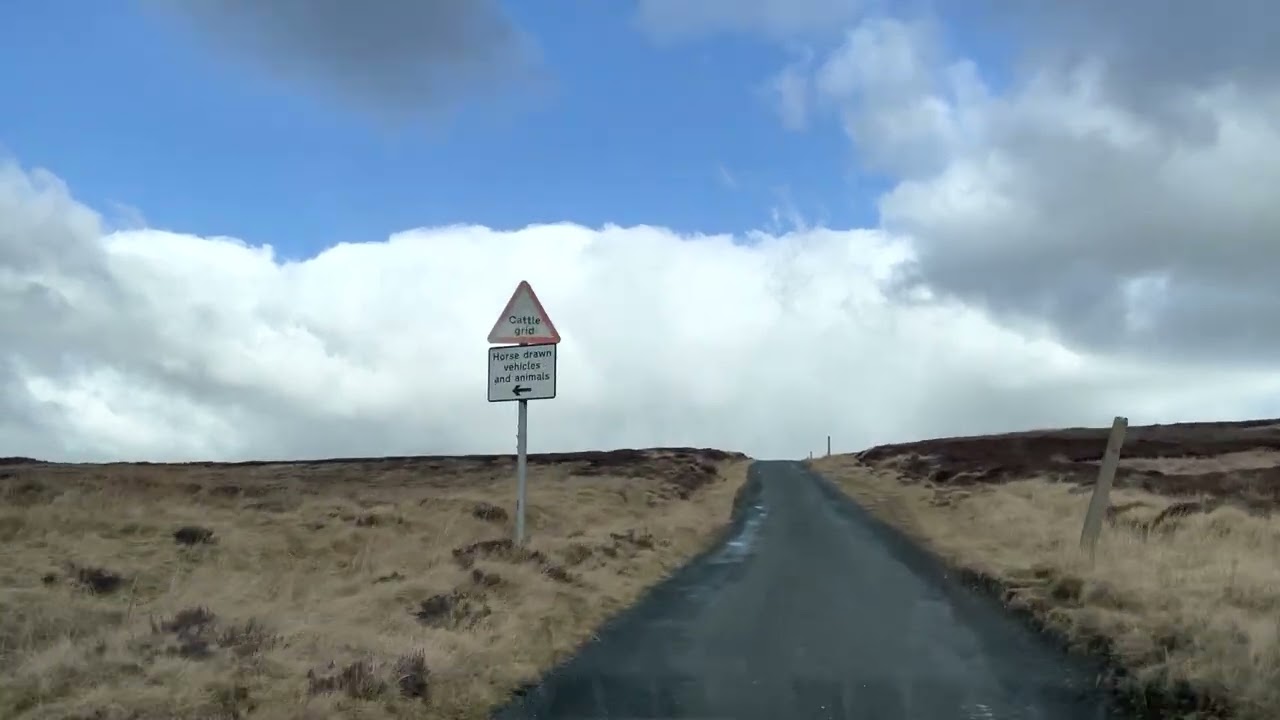 Scenic Road Trip. Askrigg to Reeth. Yorkshire Dales.