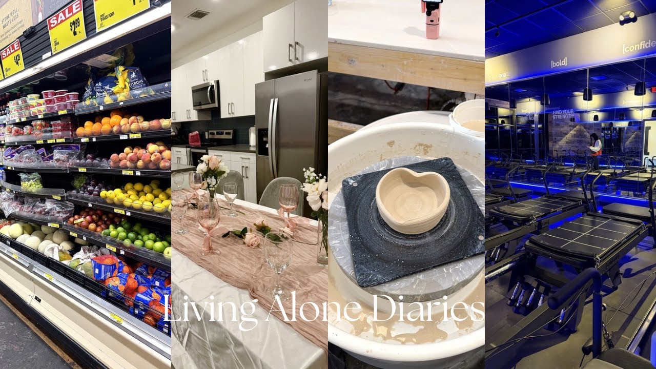 Living Alone Diaries: Spend two weeks with me… Bible Study | Pottery Class | Club | Gym and more .