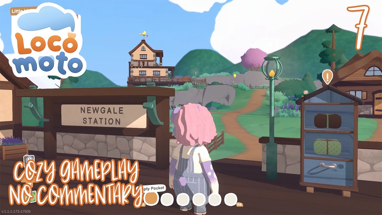 Cozy Gameplay (No Commentary) 🌱🎮 | Locomoto 🚂🛤️ | Part 7 - The Mountains of Hearth's Peak ⛰️🚞