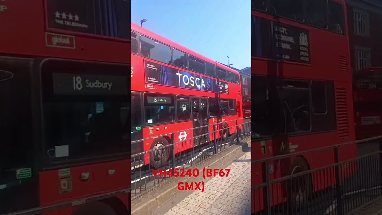 London United (RATP Group) VH45240 (Volvo B5LH Wright Eclipse Gemini 3) (BF67 GMX) on 18 to Sudbury