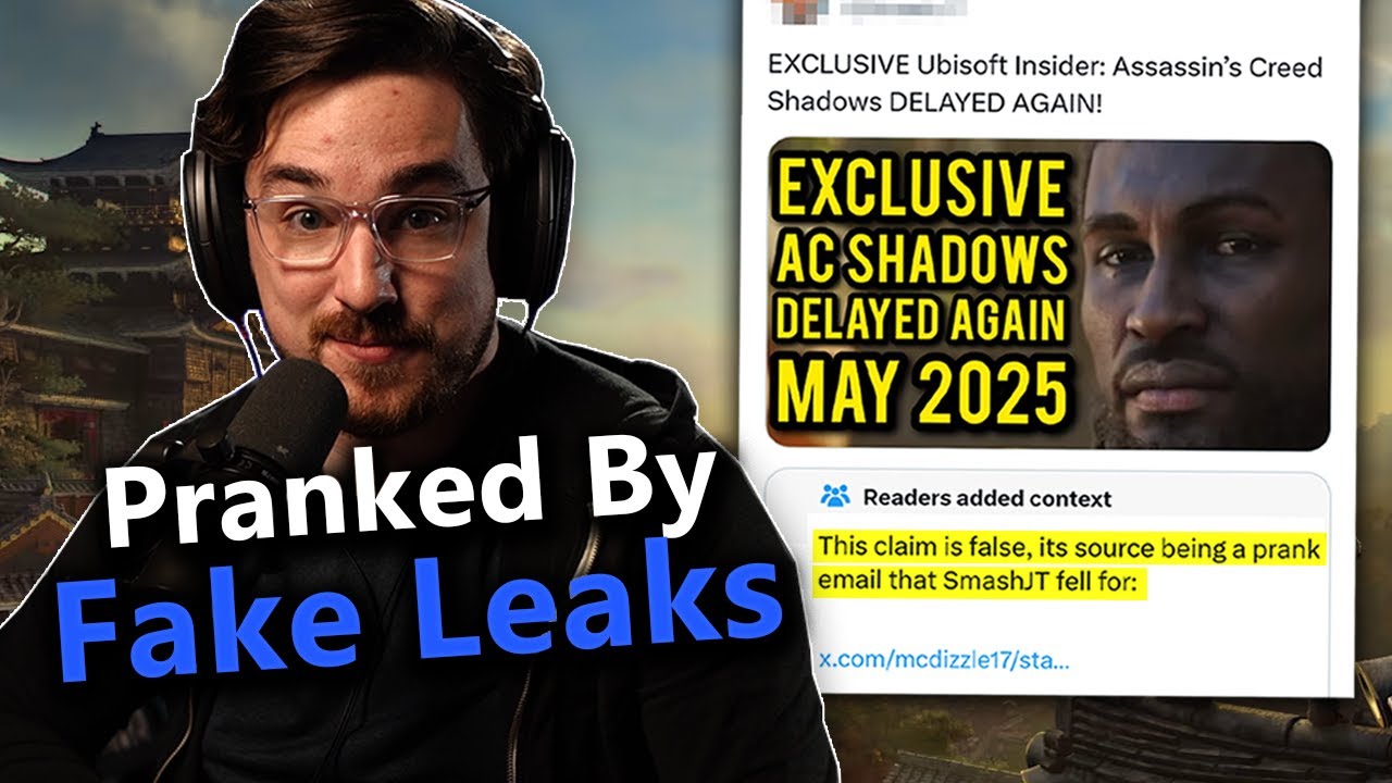 YouTuber Gets Pranked by Fake AC Shadows Leaks...