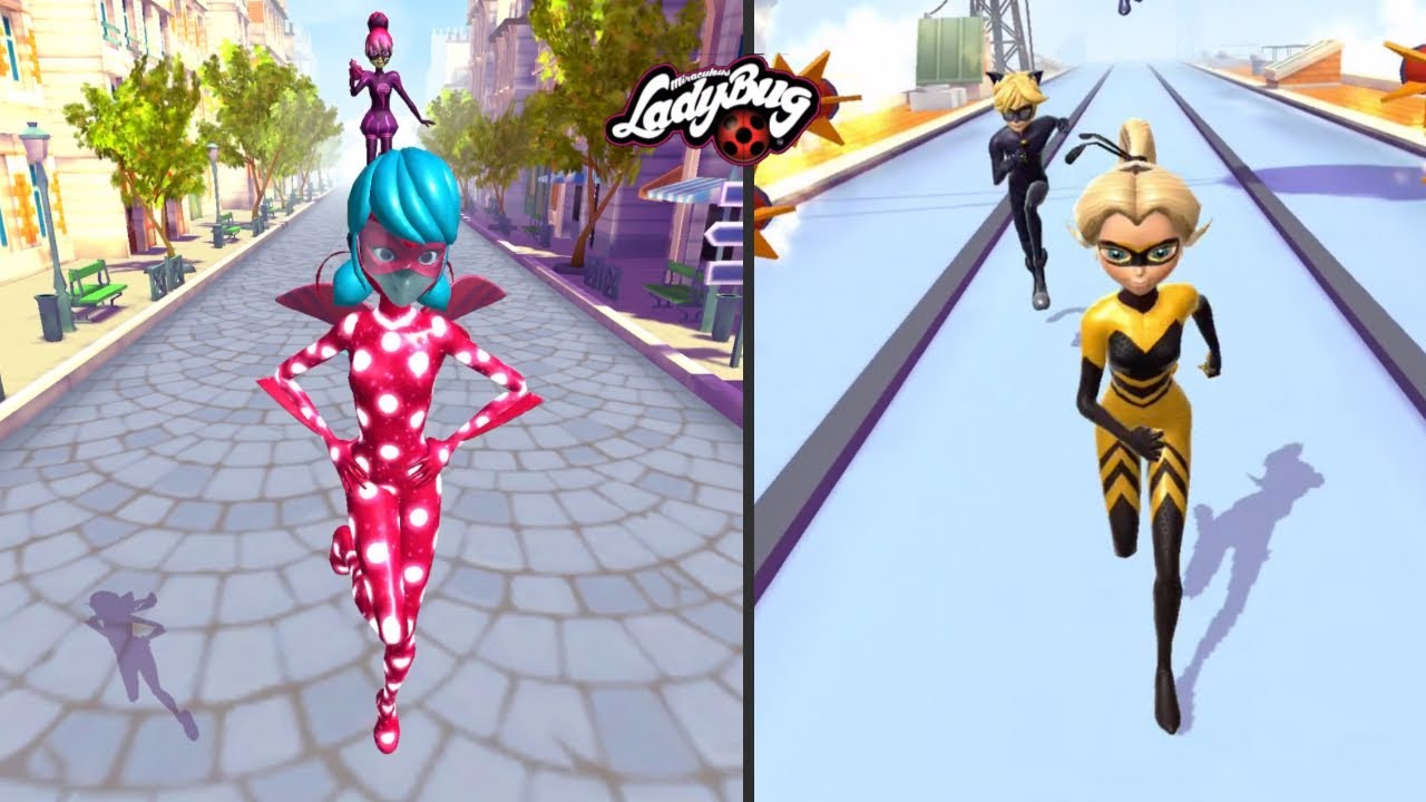 Avoid obstacles and defeat villains! 🐞 Miraculous Ladybug & Cat Noi‪r‬ 🐞