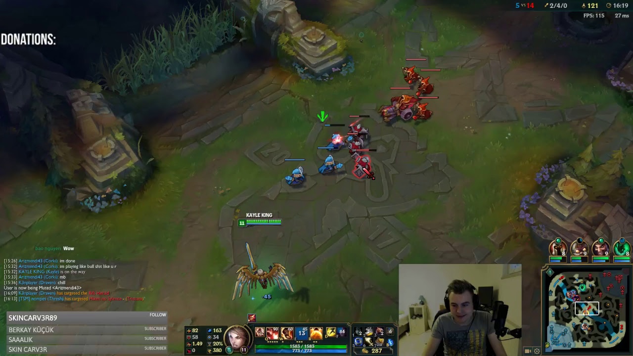 kayle 1v9 smurfing in plat