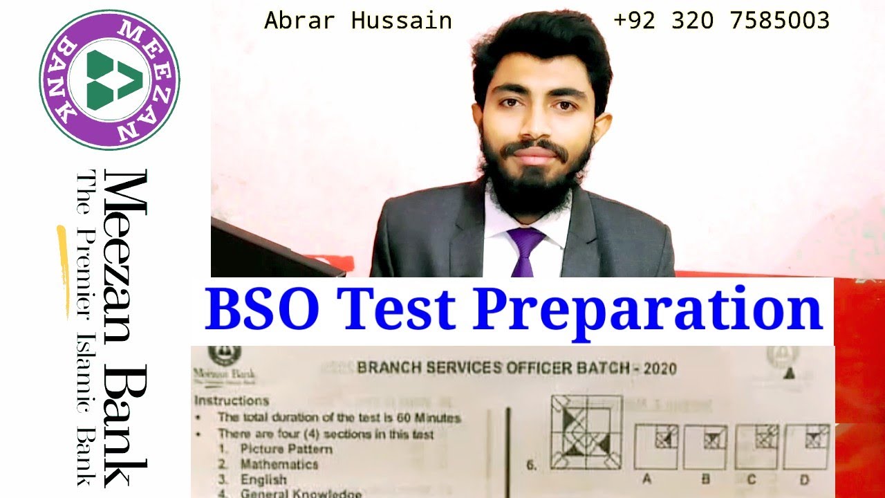 Meezan Bank BSO Test Preparation
