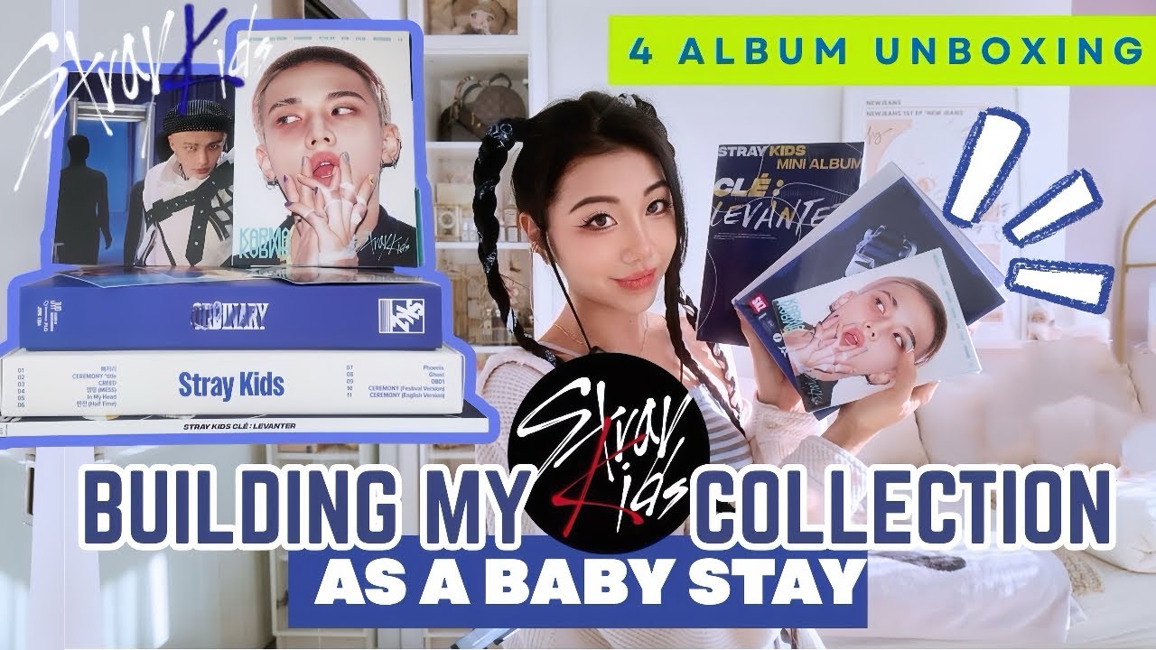 Собираю коллекцию SKZ, будучи младенцем. Распаковываю Karma + Accordion Hyunjin Ver., Oddinary, Cle