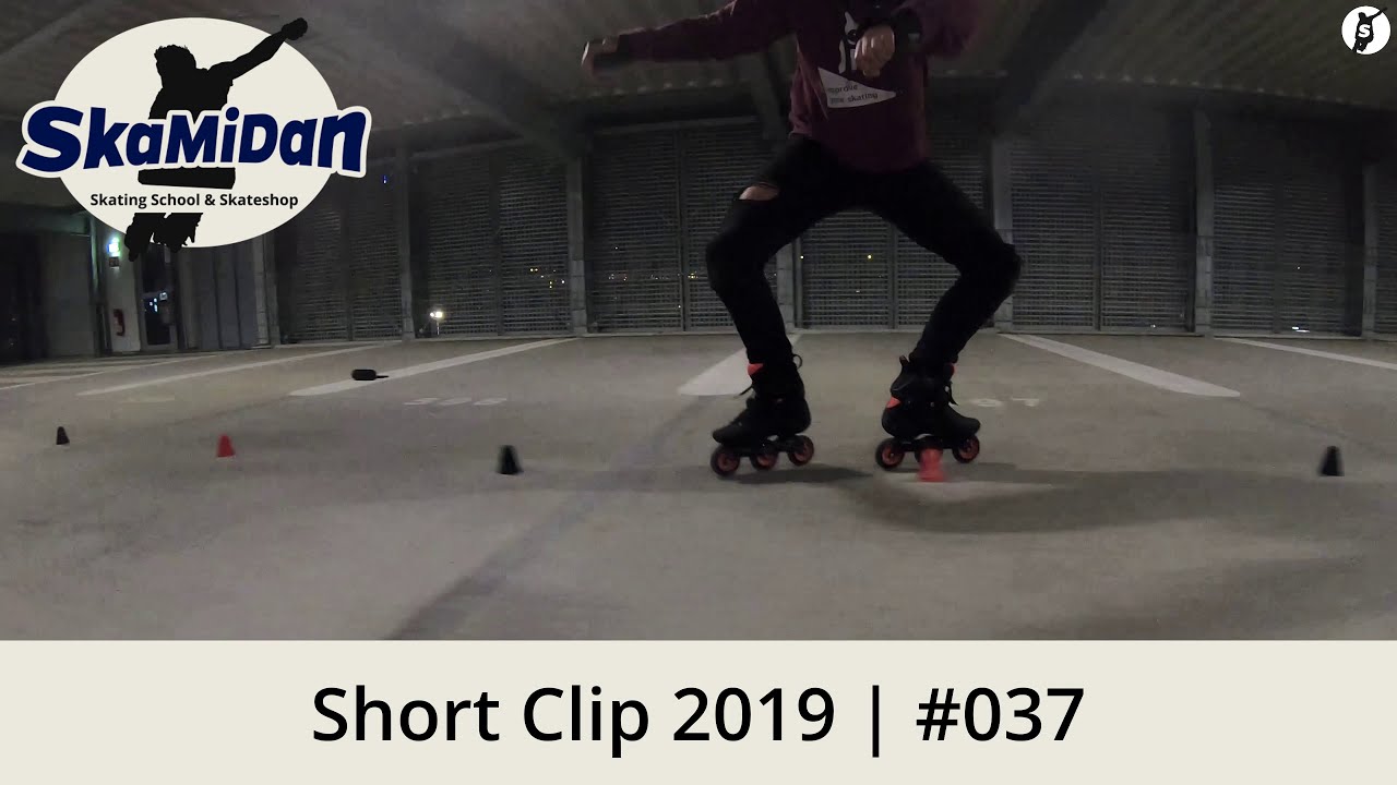 Short Clip 2019#37 | Heel-Heel Criss Cross, Eagle | Freestyle Slalom Skating | SkaMiDa