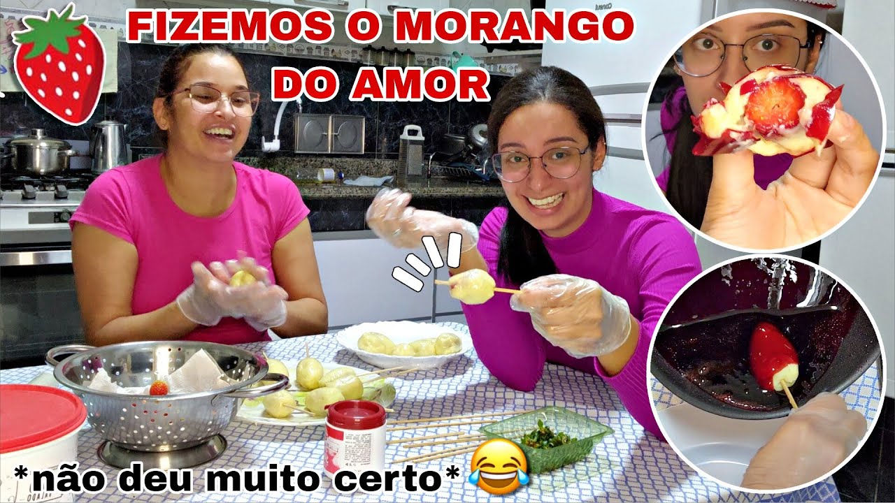🍓Fazendo MORANGO DO AMOR Pela PRIMEIRA VEZ | Passo A Passo