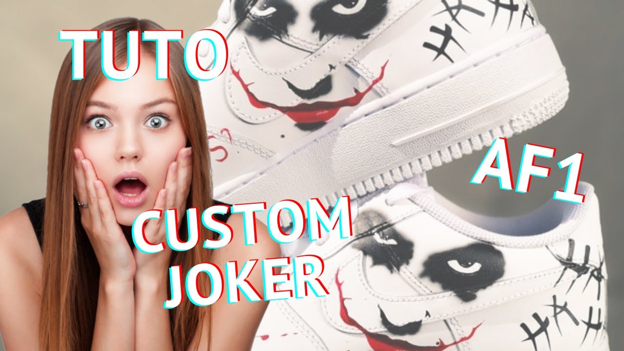 How To: Custom Shoes Air force | The Joker | with POSCA only