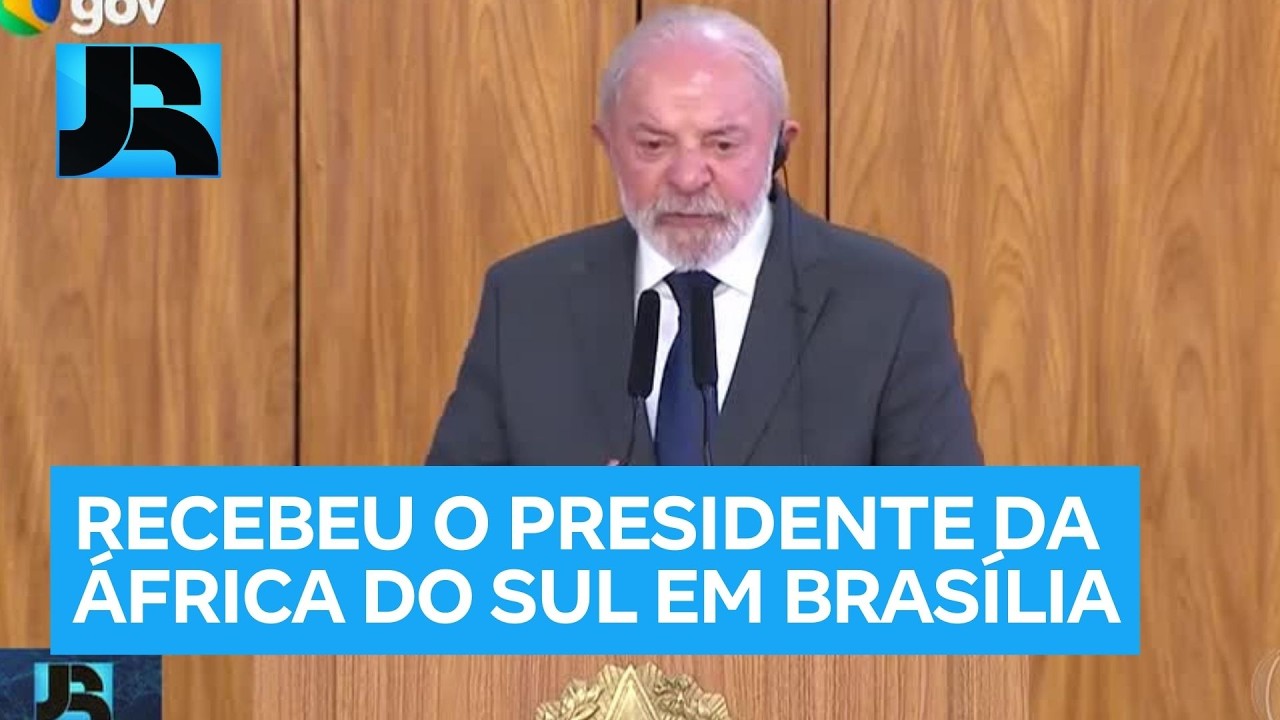 Lula recebe o presidente da África do Sul em Brasília