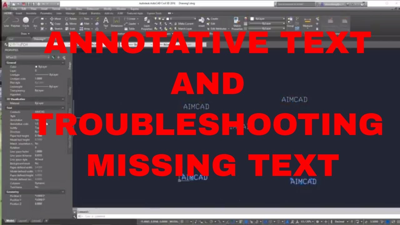 Annotative Text in AutoCAD