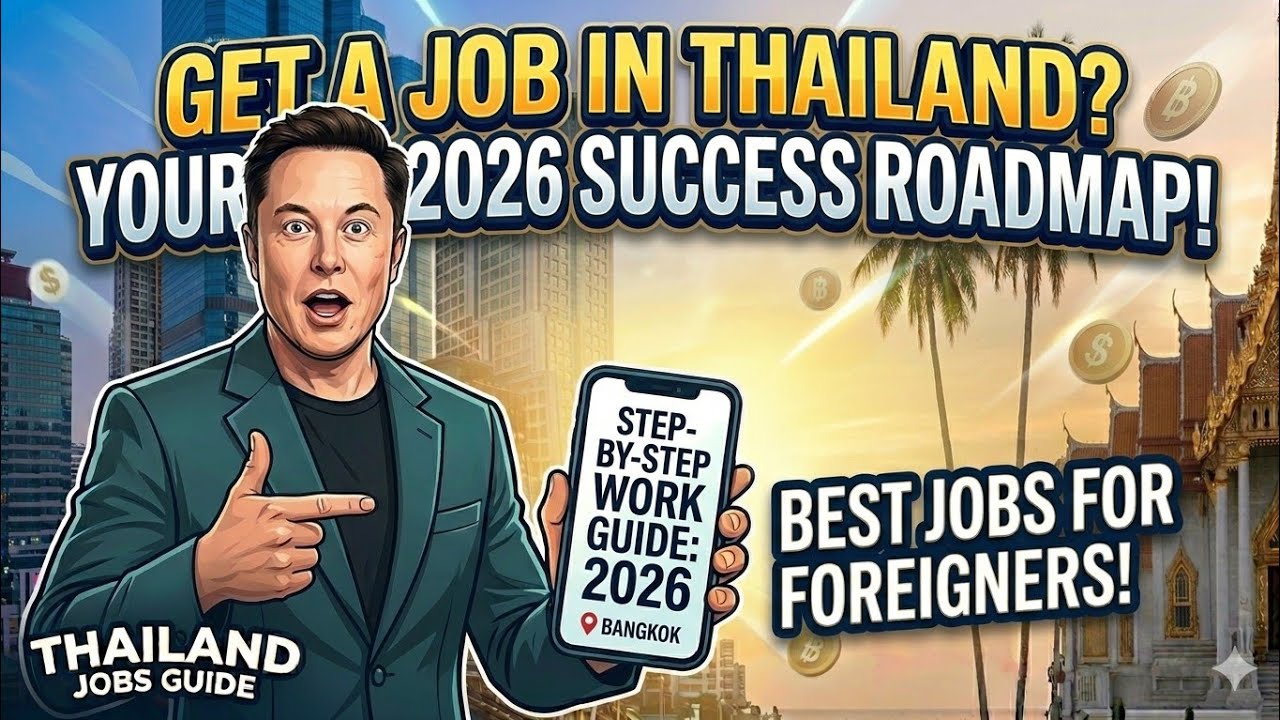 💼,Step-by-Step Guide to Work in Thailand – Best Jobs for Foreigners 2026!#thailand 