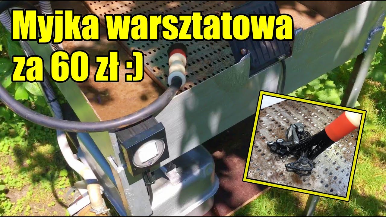 Zbudowałem myjkę warsztatową z części złomowych - całkowity koszt około 60zł :)