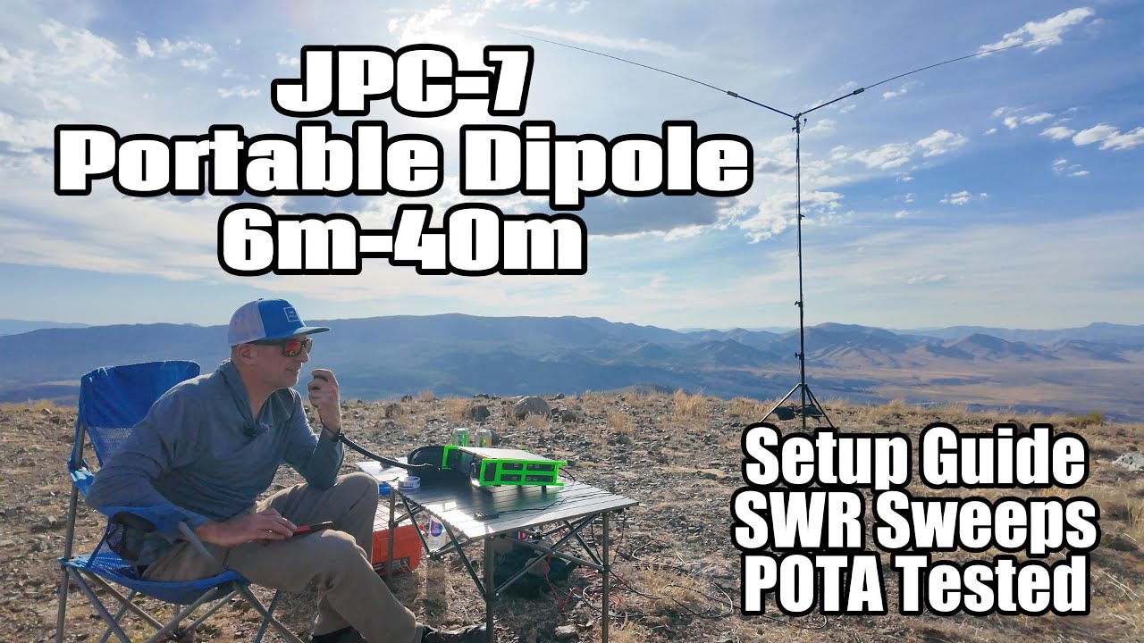 JPC-7 Portable HF Dipole Antenna 6-40m