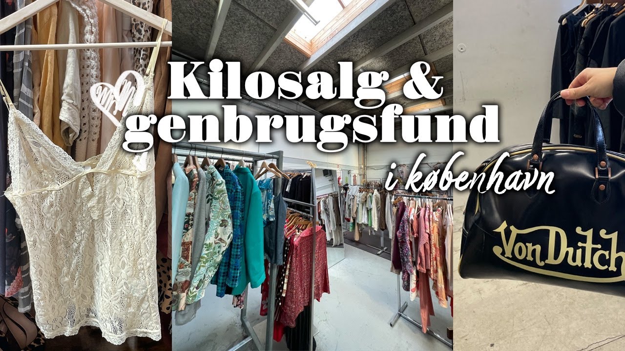 Københavns BEDSTE vintage KILOSALG? + en masse genbrugs hauls ♡