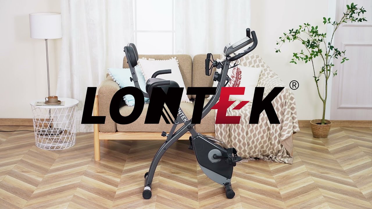 LONTEK SJ102 Vélo d'appartement Pliable, 8 Niveaux de résistance(le montage)