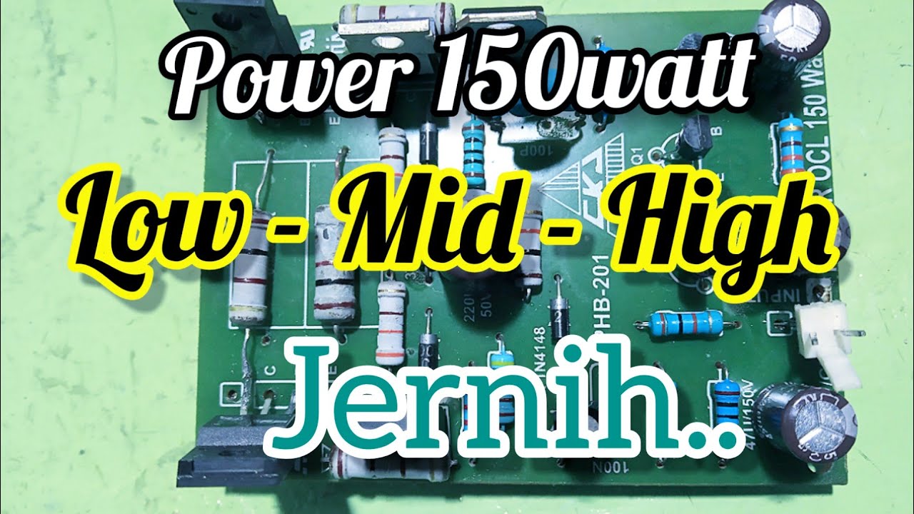 How to modify a 150 watt driver with clear, mid-high bass clarity