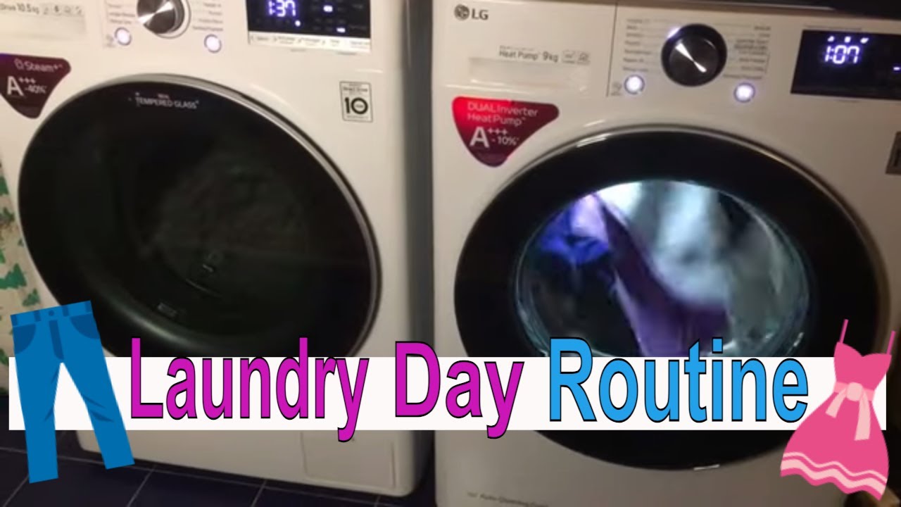 LAUNDRY DAY-Una giornata piena di bucato con lavatrice e asciugatrice LG- di tutto un pò👚 👔 👗 👖