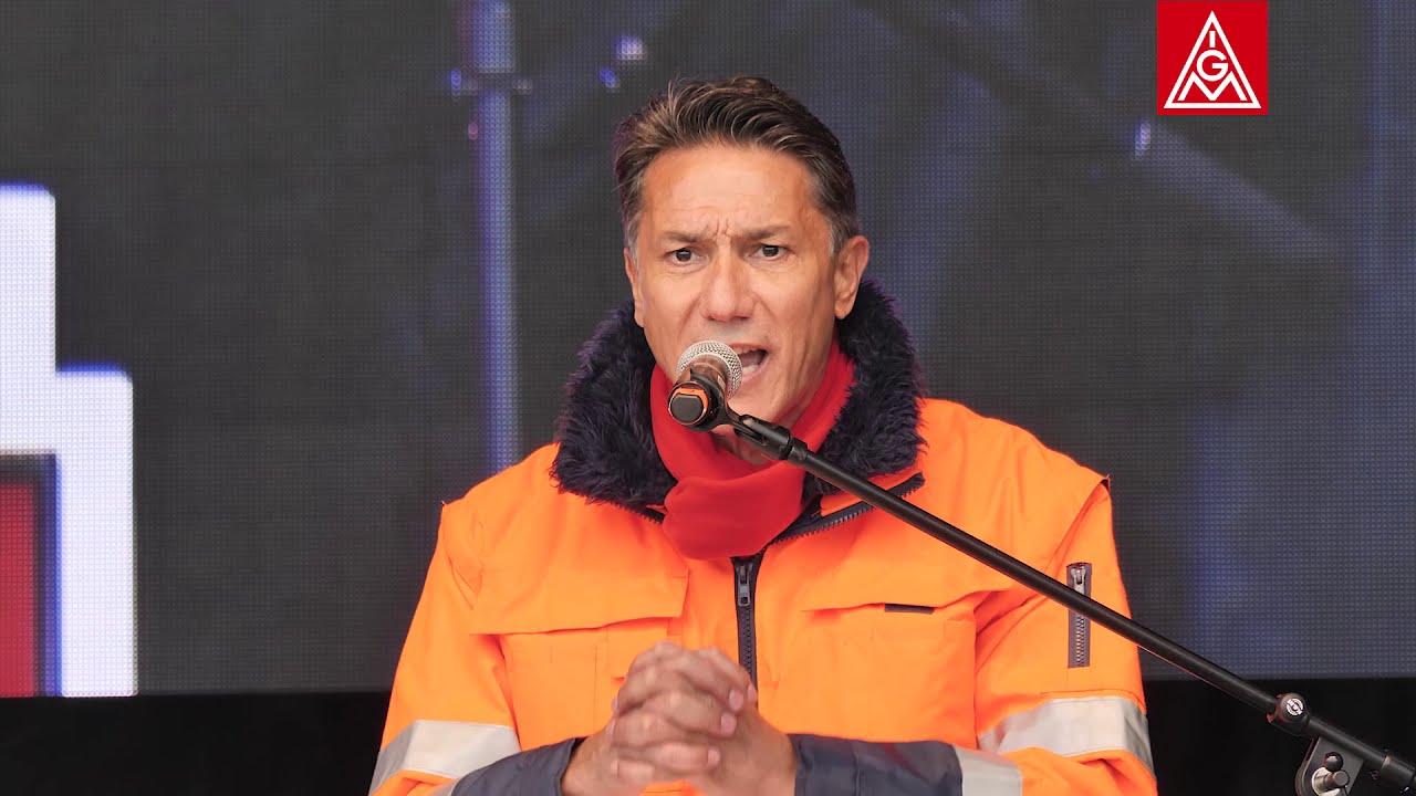 Demonstration zur Forderung der Staatsbeteiligung bei thyssenkrupp