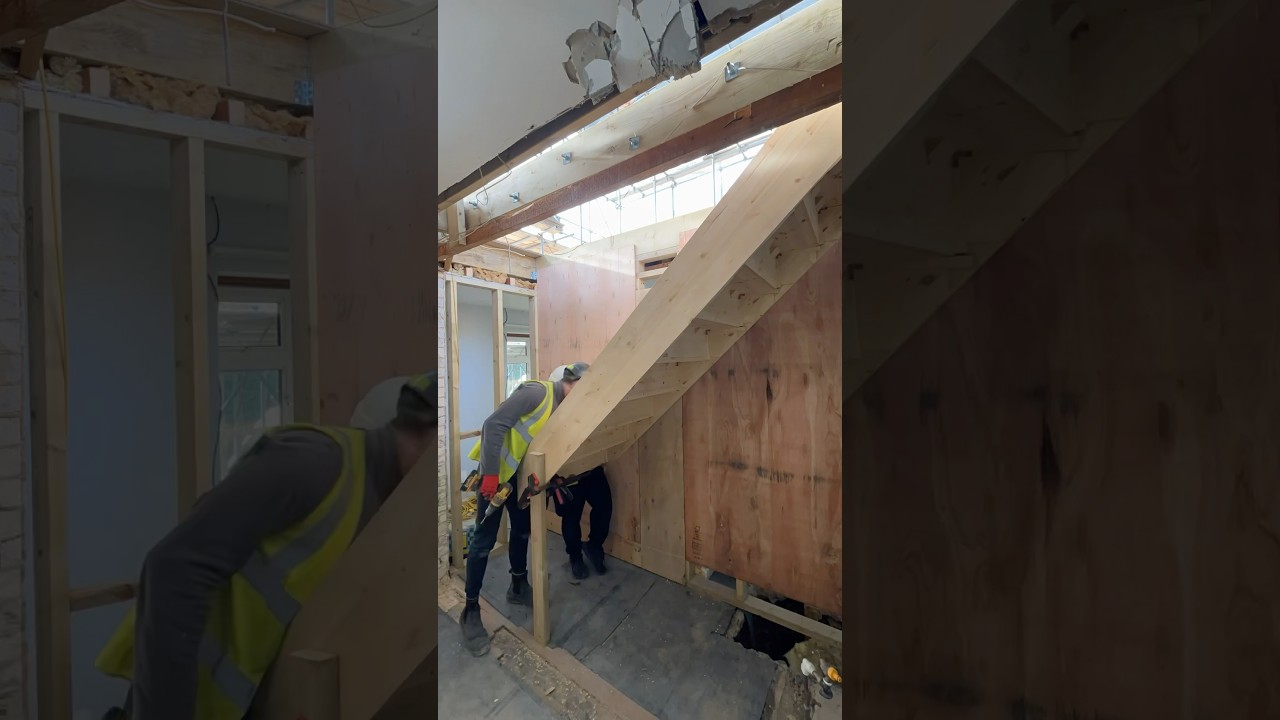 Single winder staircase install 