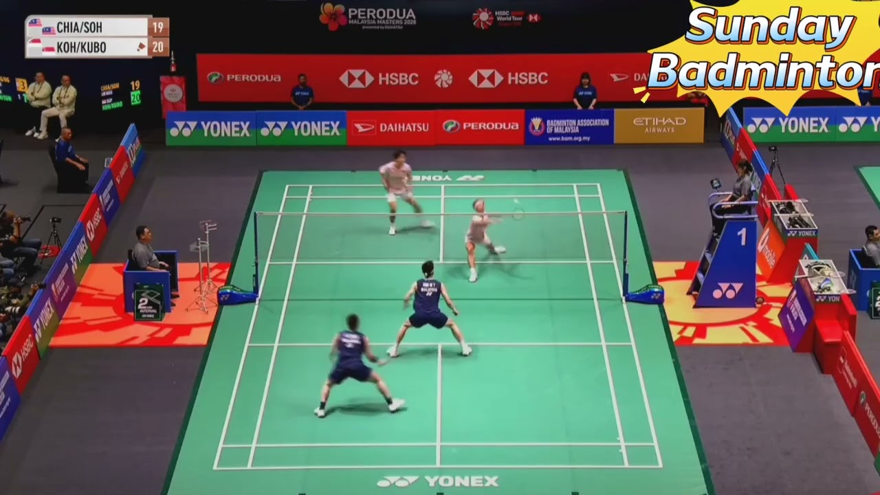 PERODUA Malaysia Masters 2026 R32 MD Aaron Chia/Soh Wooi Yik vs Koh Eng Keat Wesley/Junsuke Kubo