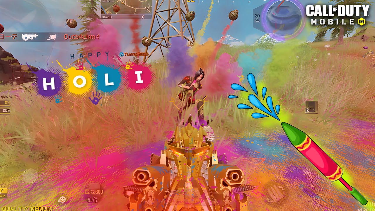 🎨 COLORFUL CHAOS 🎉 | HAPPY HOLI J-ARMY 💥 | CODM BR GAMEPLAY