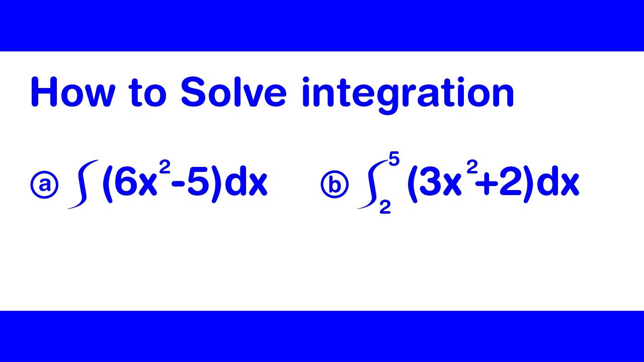 How to solve integration Expressions