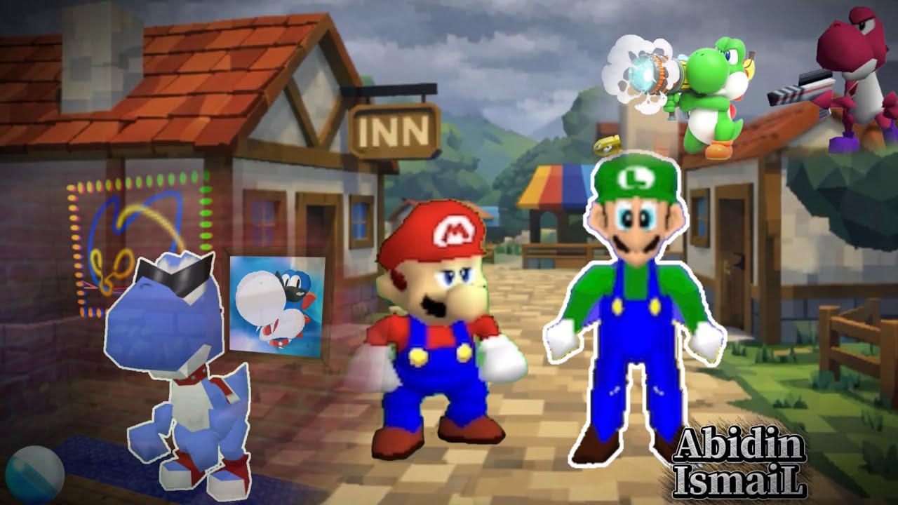 4️⃣ Super Mario 64. Bloopers: “Yoshi’s Bizarre Village” 🏠 #supermario #edit #viral 
