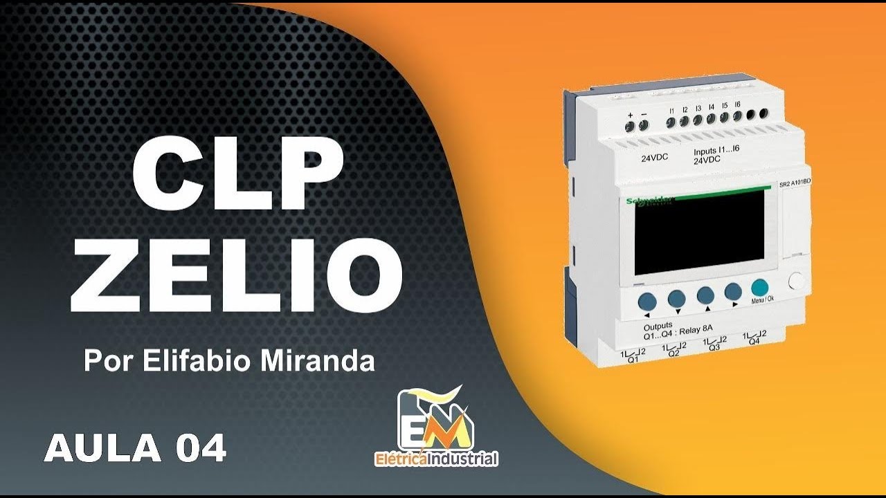 Linguagem LADDER no CLP Zelio da Schneider Eletric. AULA 04 (TEMPORIZADOR RETARDO NA DESENERGIZAÇÃO