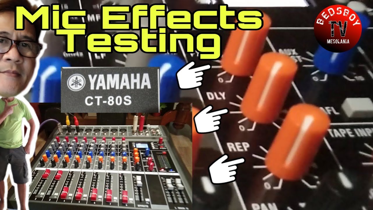 Mic Effects Testing||Yamaha CT-80S#AnalogMixer#MicEffectsTesting#YamahaCt-80S