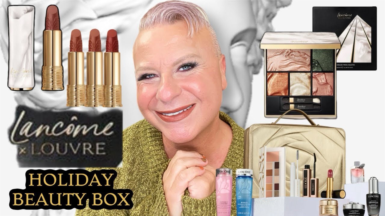 LANCOME HOLIDAY BOX 2023 AND LOUVRE X LISA ELDRIDGE COLLECTION/ INFORMATION/REVIEW/LOOK #lancôme
