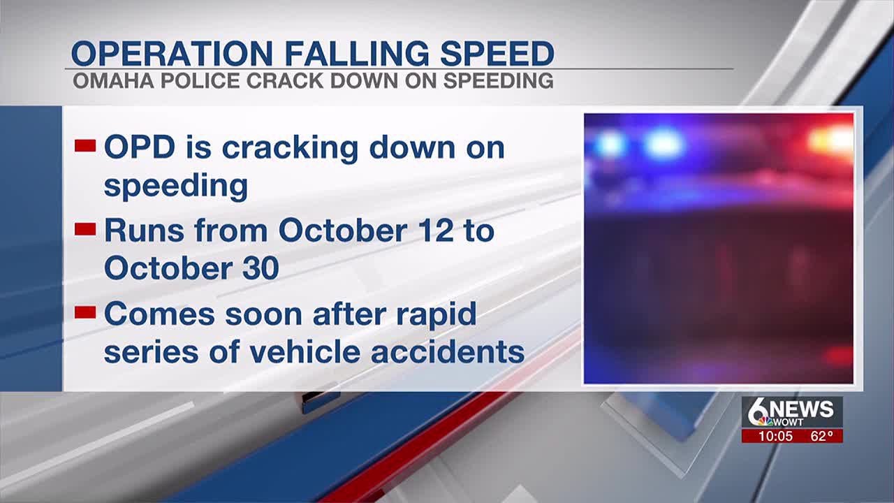 Omaha Police announce 'Operation Falling Speed' to crack down on speeding violations