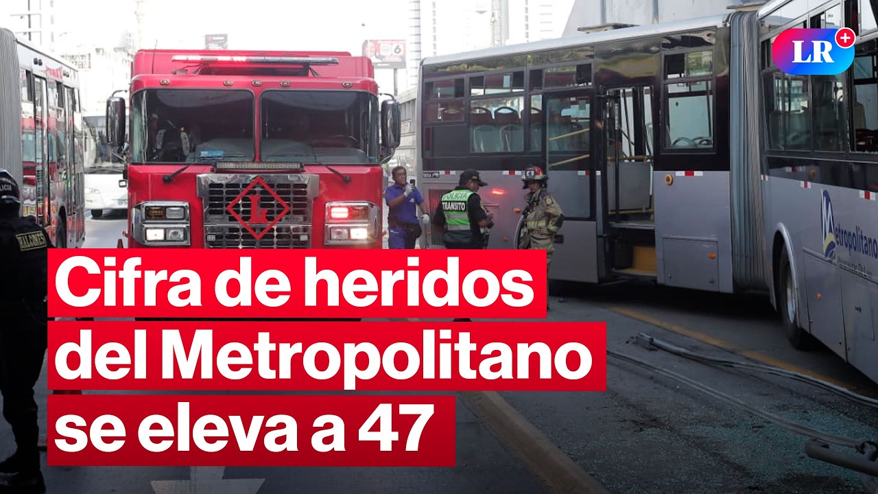 🔴VÍA EXPRESA: se eleva a 47 los heridos por accidente del METROPOLITANO | #EnVivoLR