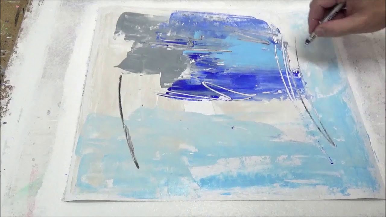pintura Abstracta para principiantes / Acrílicos / Espátula / # 17