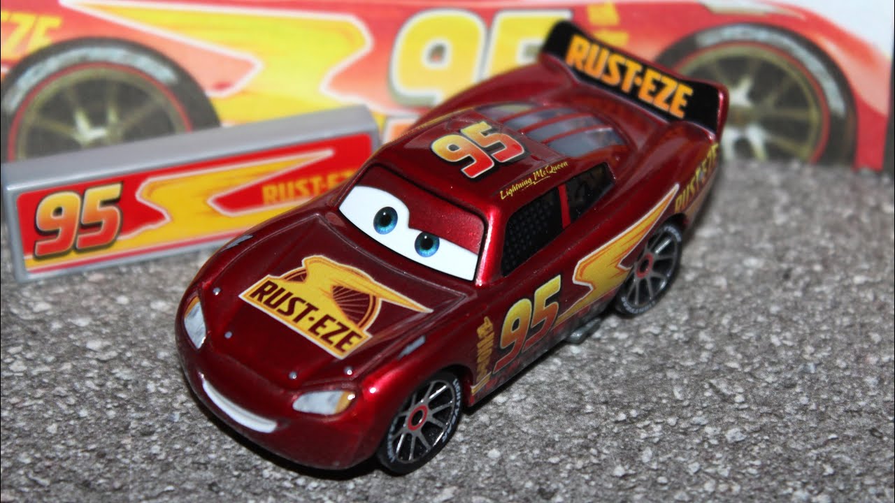 Mattel Disney Cars 2024 NASCAR Metallic Lightning McQueen (Rust-eze Radiator Springs) Piston Cup #95