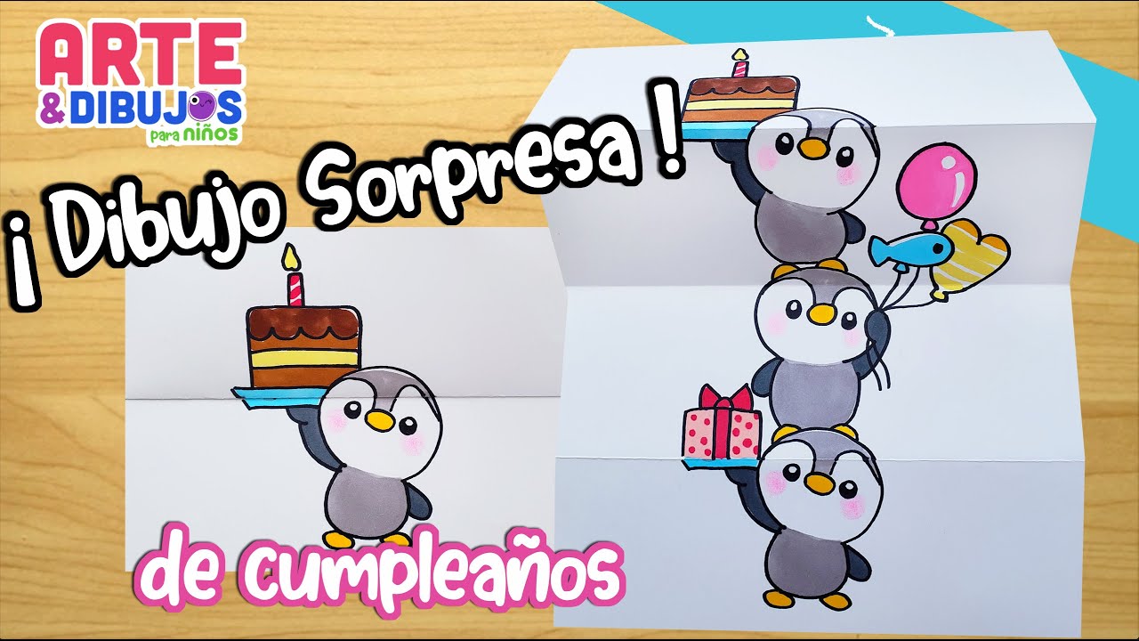 Como dibujar para un CUMPLEAÑOS | DIBUJO SORPESA