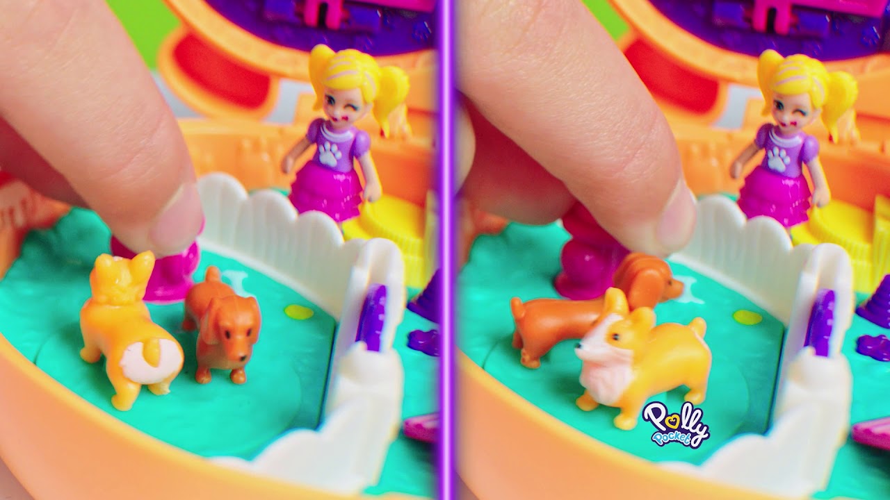 Polly Pocket Kompaktowy zestaw - piesek Corgi | Mattel Po Polsku