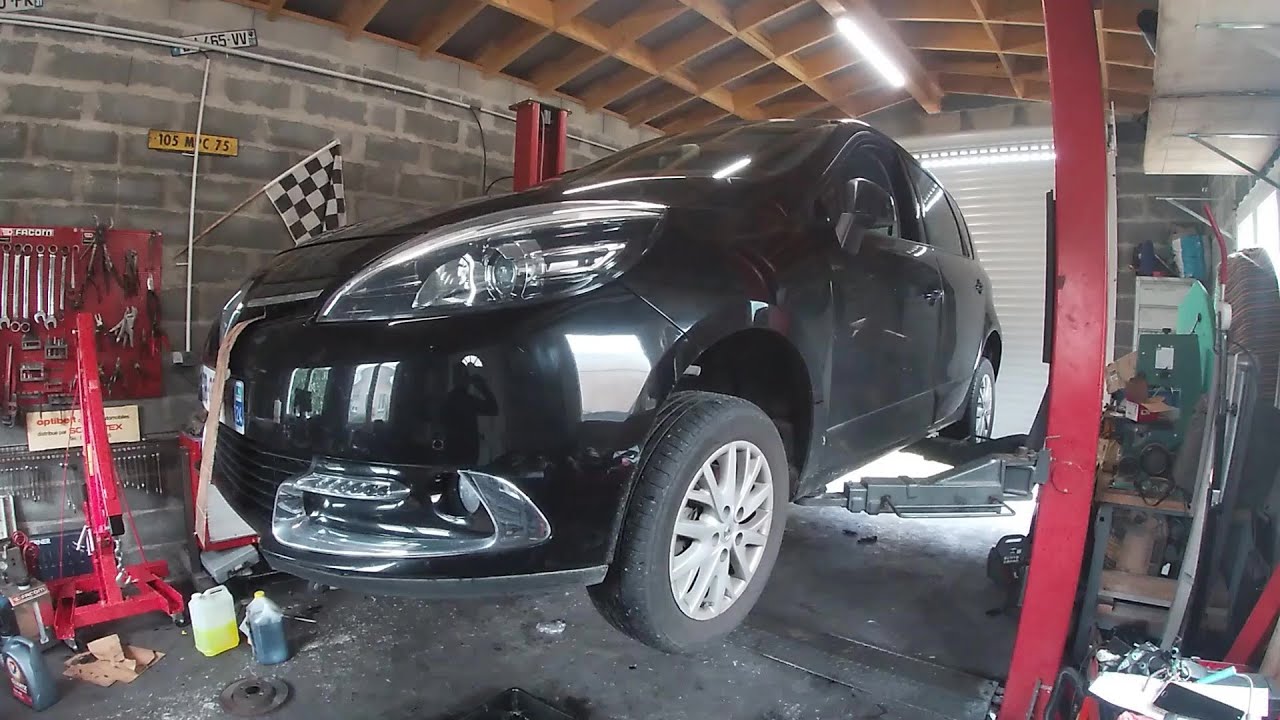 Révision vidange (filtres à air /huile /gasoil) et remise à zéro entretien Renault Scénic 3 1.5 dci