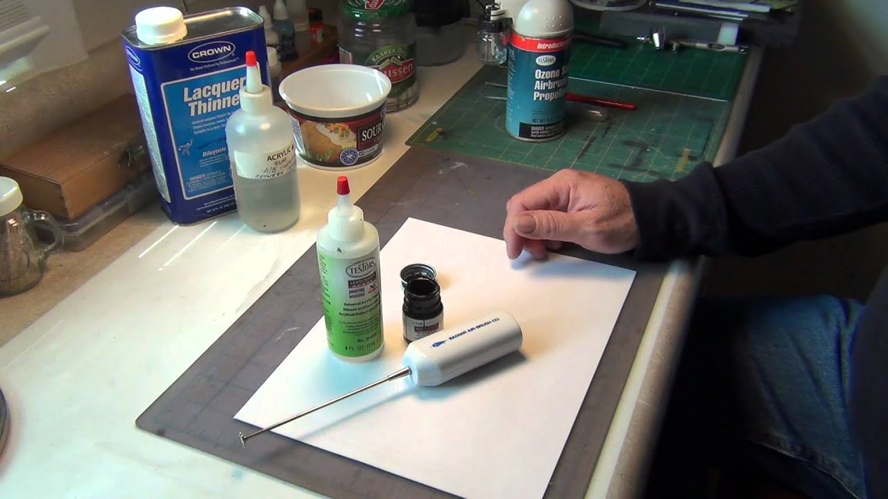 Spraying acrylics-like Model Master-raw and uncut