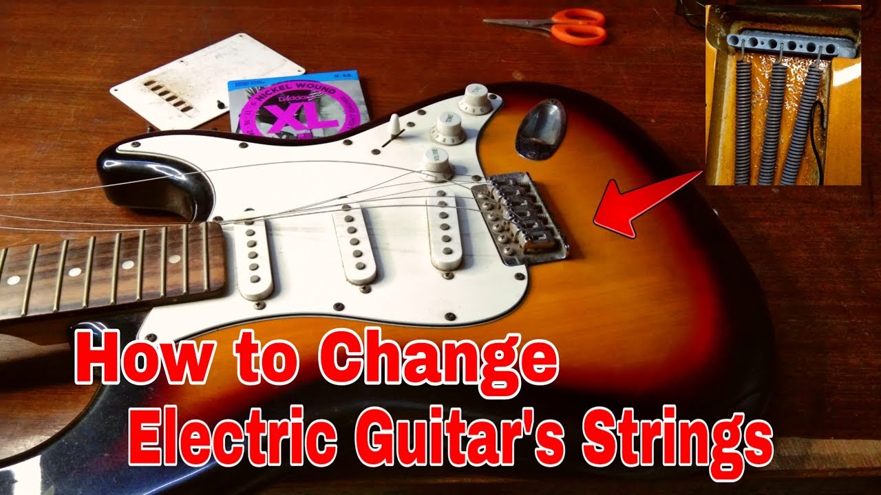 How to Change Electric Guitar's Strings || Electric Guitar के तार कैसे बदलें