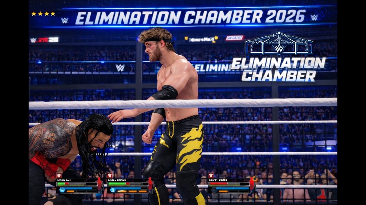 2026 ELIMINATION CHAMBER MATCH - WWE - 2K25 - #royalrumblematch #wwe #2k25 #romanreigns #brocklesnar