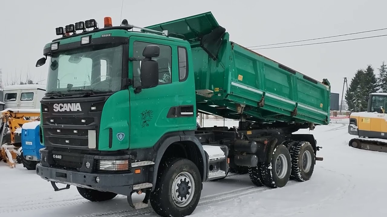 Scania g440 6x6 kiper Miller bordmatik zima