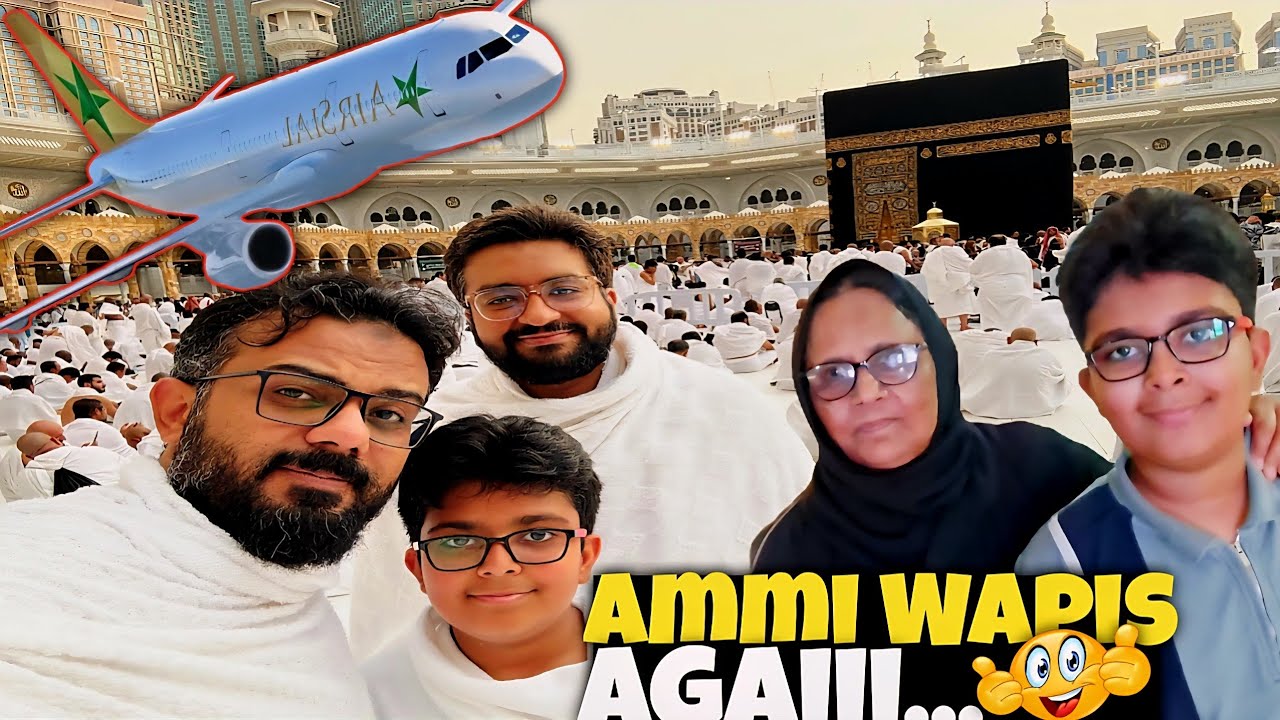 UMRA VLOG - FIRST UMRA WITH MAMU | AMMA AGAI ON FAMILY VISIT VISA 😍 ALHAMDULILLAH 🥰