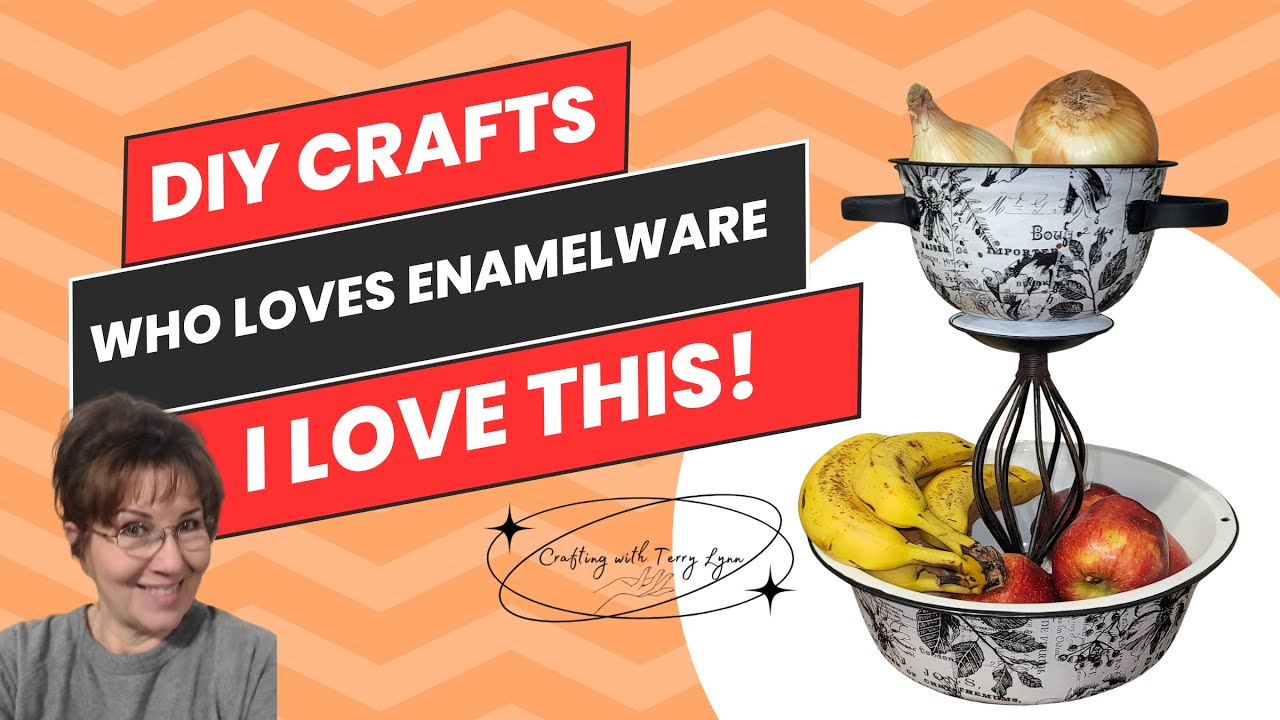 DIY Enamelware Tier Tray