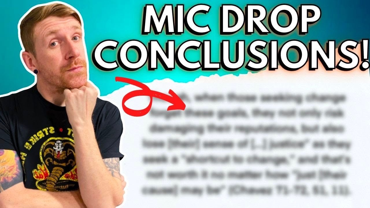 AVOID Common Conclusion MISTAKES (FIX THEM NOW)!